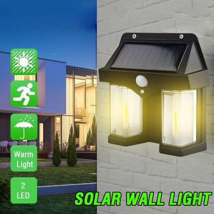 Waterproof Solar Motion Sensor Wall Lamp