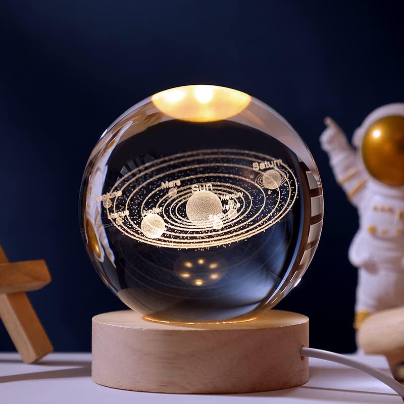 3D Inner Carved Glowing Crystal Ball